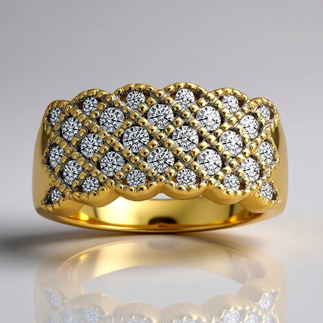 Anello in oro con Diamante SI1 (G) (Annette)