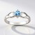 Anello in argento con Acquamarina del Mozambico (Pallanova)