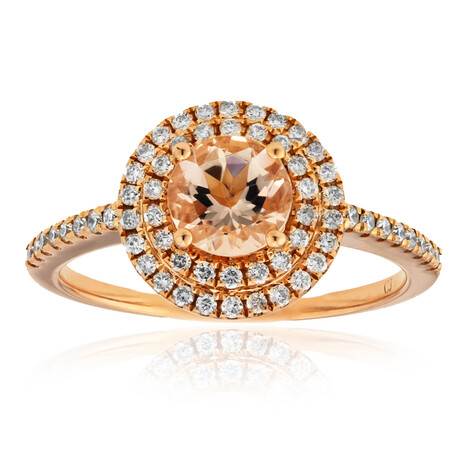 Anello in oro con Morganite AAA (CIRARI)