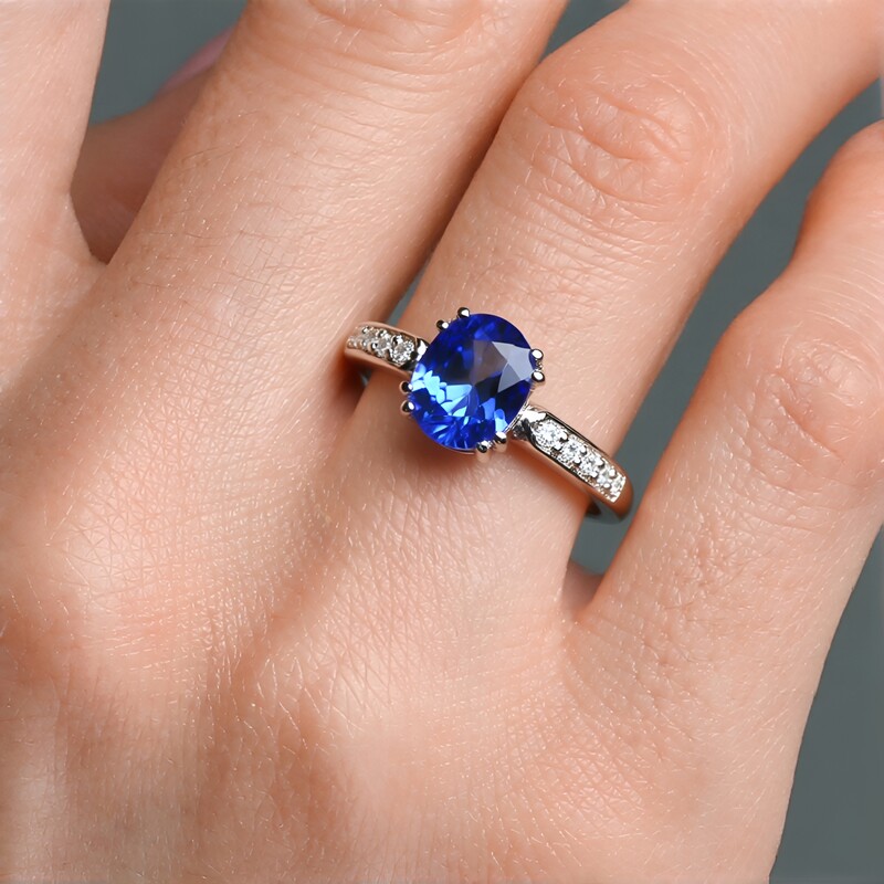 Zilveren ring met een kleurwissel fluoriet