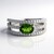 Anello in argento con Diopside Russo