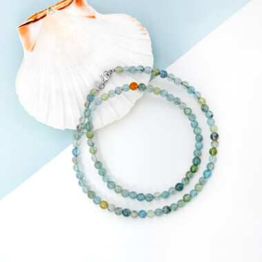 Collana in argento con Acquamarina