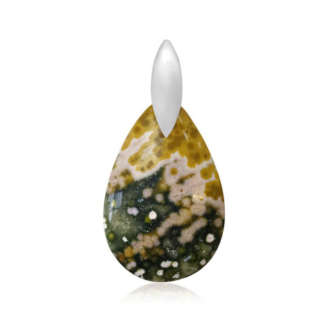 Meeres-Jaspis-Silberanhänger