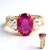 Anello in argento con Fluorite Rosa (Gems en Vogue)