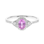Anillo en oro con Zafiro rosado (CIRARI)