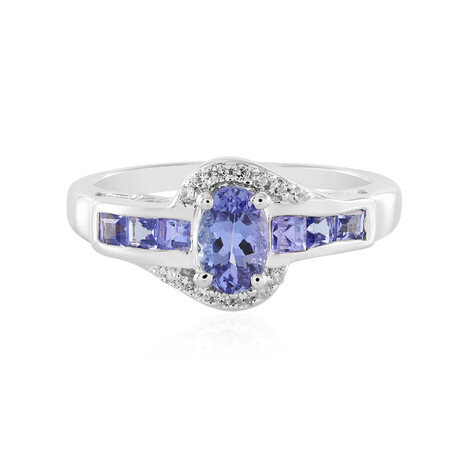 Anillo en plata con Tanzanita