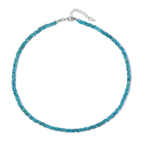 Collana in argento con Apatite Blu Neon