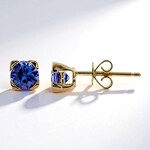 Orecchini in oro con Tanzanite AAA