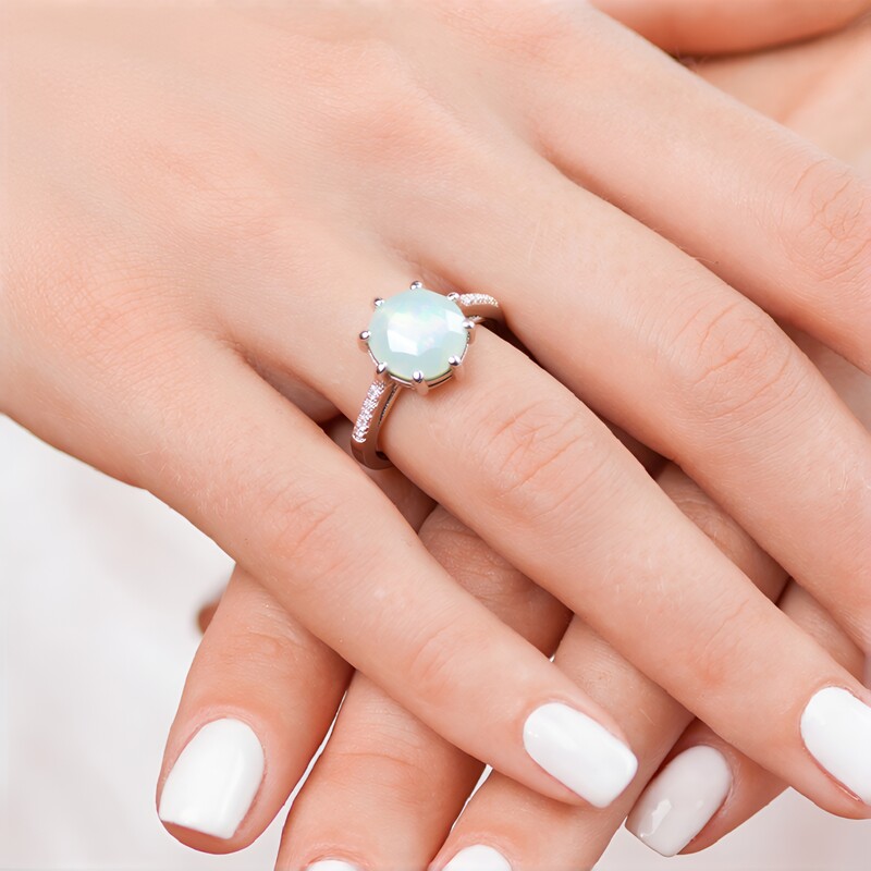 Paraiba-Opal-Silberring