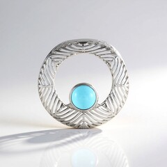 Ciondolo in argento con Turchese Sleeping Beauty (MONOSONO COLLECTION)