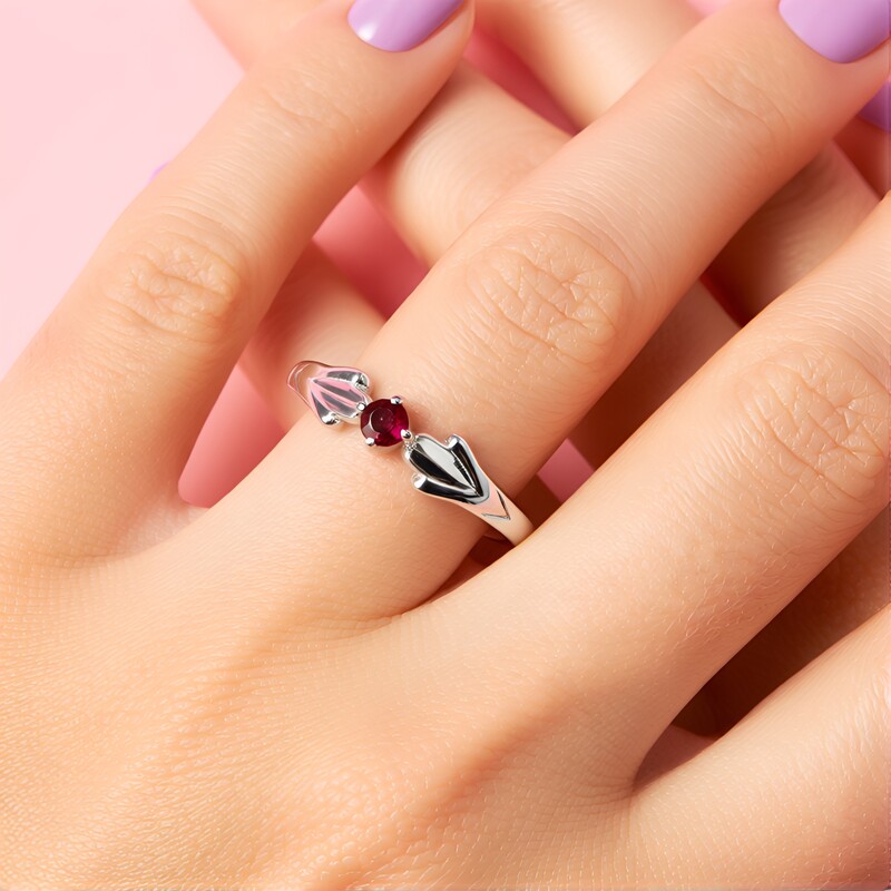 Bague en argent et Rubis de Tanzanie