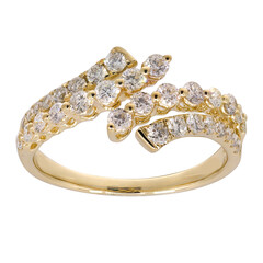 14K SI1 (H) Diamond Gold Ring (CIRARI)