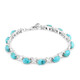 Kingman Blue Mojave Turquoise Silver Bracelet (Faszination Türkis)