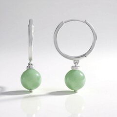 Orecchini in argento con Avventurina Verde