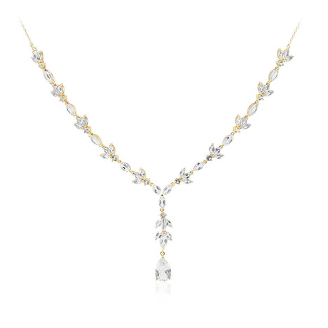 Collar en plata con Topacio blanco