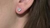 Pendientes en plata con Topacio blanco