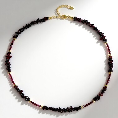 Collar en plata con Granate de Mozambique