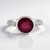 Anello in argento con Rubino Bemainty (MONOSONO COLLECTION)