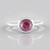 Anello in argento con Rodolite Lampone