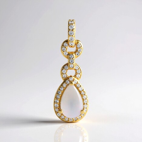 Pendentif en argent et Opale d'Australie