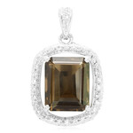 Ciondolo in argento con Quarzo Fumè