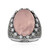 Anello in argento con Quarzo Rosa (Annette classic)