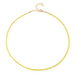 Collana in argento con Zaffiro Giallo