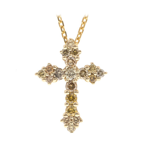 14K SI2 Fancy Diamond Gold Necklace (CIRARI)