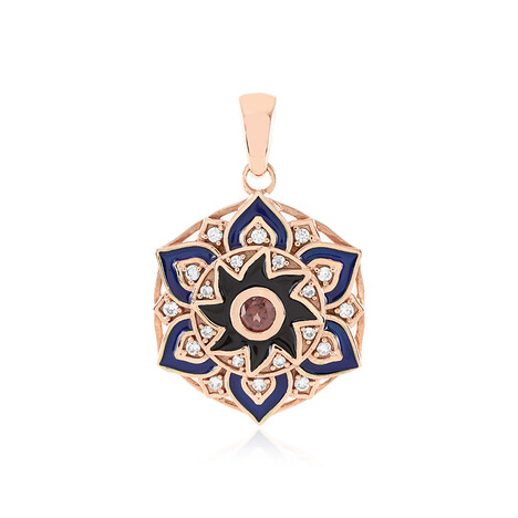 Colgante en plata con Zircón rosado