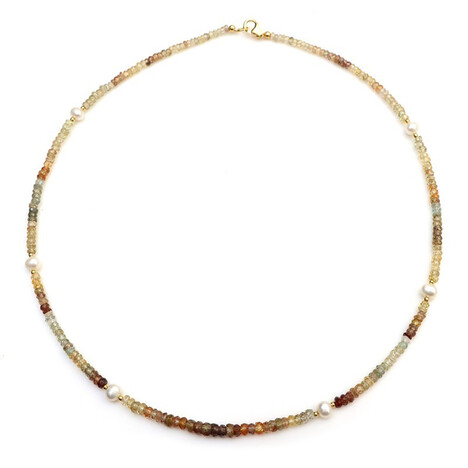 Collar en plata con Zircón fantasía