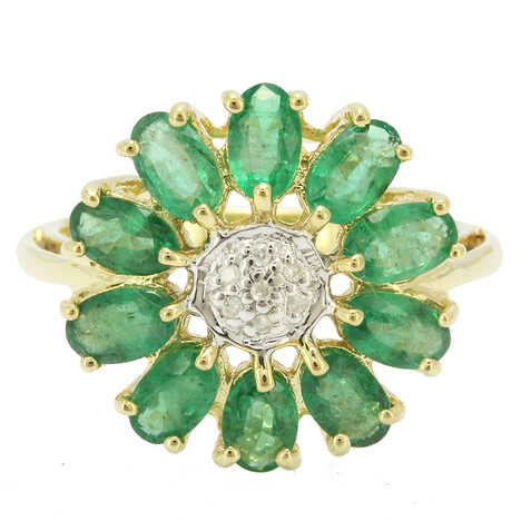 Zilveren ring met Nova Era smaragden