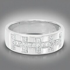 Bague en argent et Zircon