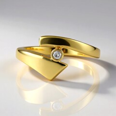 Anello in argento con Diamante PK (J)