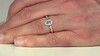 Zilveren ring met een Santa Maria-aquamarijn