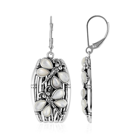 Perlmutt-Silberohrringe (Art of Nature)