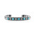 Sleeping Beauty Turquoise Silver Bangle (Desert Chic)