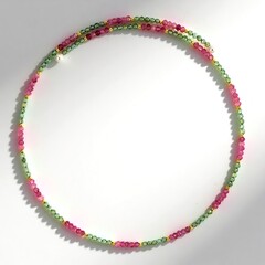 Collana rigida in acciaio con Tormalina Rosa Nigeriana