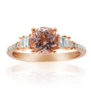 Anello in oro con Morganite AAA (CIRARI)
