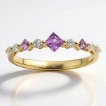 Anello in oro con Zaffiro Rosa (CIRARI)
