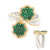 Zambian Emerald Silver Ring (Gems en Vogue)