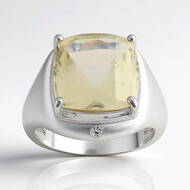 Anello in argento con Pietra del Sole dell'Oregon