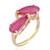 Anillo en oro con Zafiro rosa de Madagascar (de Melo Gold)