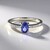 Anello in argento con Tanzanite
