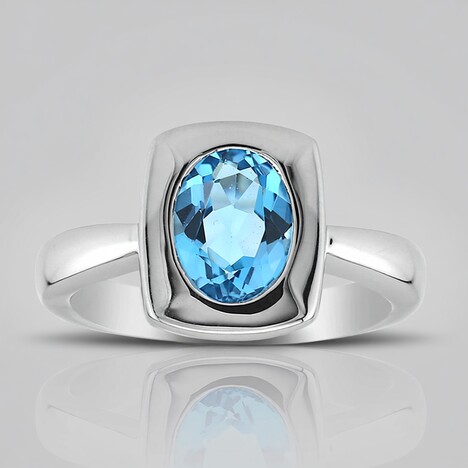Anello in argento con Topazio Marambaia