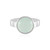 Anillo en plata con Calcedonia agua
