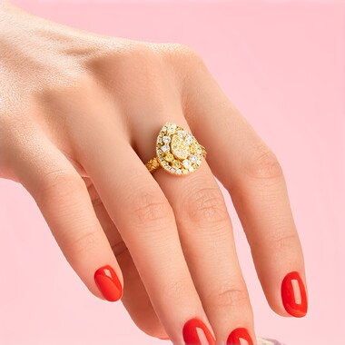 Bague en or et Diamant fancy SI2 (CIRARI)