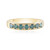 9K I2 Blue Diamond Gold Ring