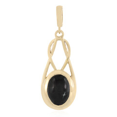 Pendentif en argent et Diopside étoilé d'Inde
