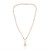 Collana in argento con Perla Ming color Pesca (TPC)