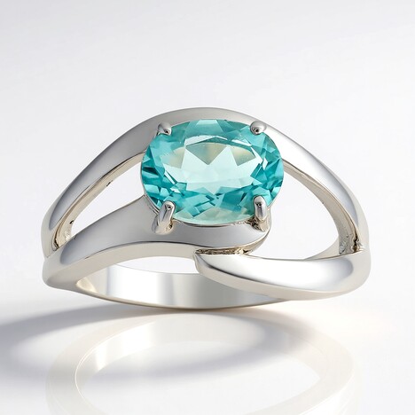 Anello in argento con Fluorite Braldu (Pallanova)